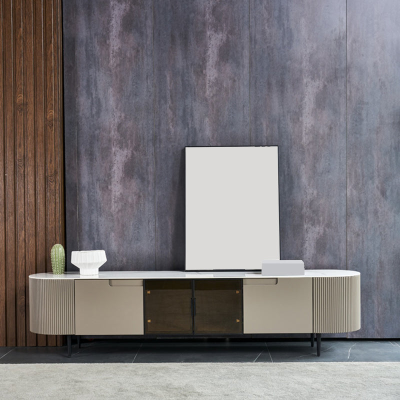 White Slate Bedroom Rectangle and Round Modern Coffee Or End Table with Storage