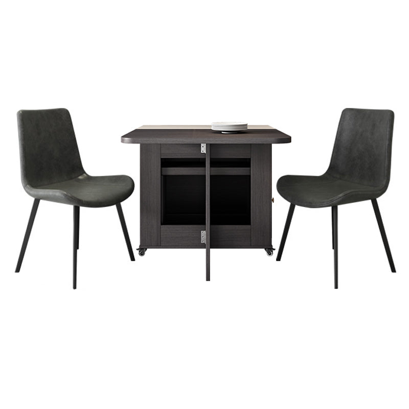 3/5/7 Pieces Modern Folding Solid Wood Multi Purpose Dining Set for Home
