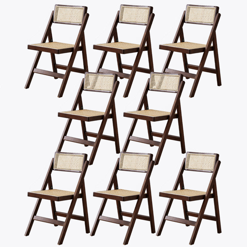 Contemporary Home Armless Solid Wood King Louis Back Dining Chair