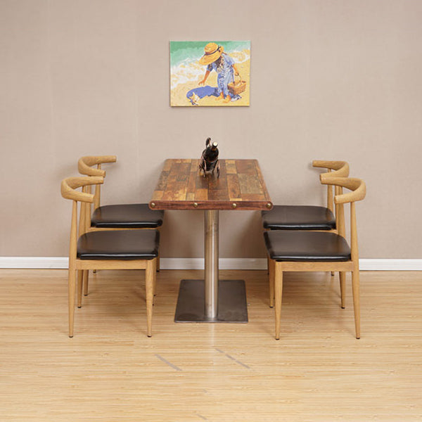 Open Back Metal Armless Dining and Accent Chairs for Dining Room