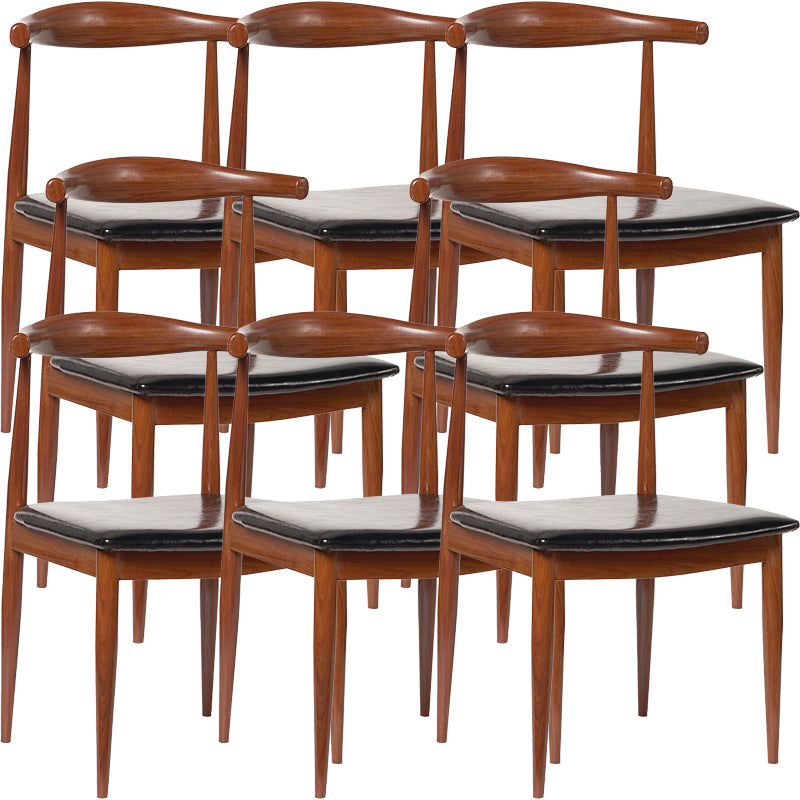 Open Back Metal Armless Dining and Accent Chairs for Dining Room