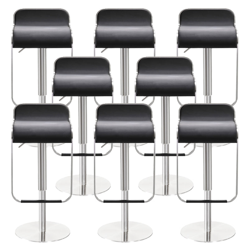 Modern Style Adjustable Backrest Counter Stool with Leather Cushion