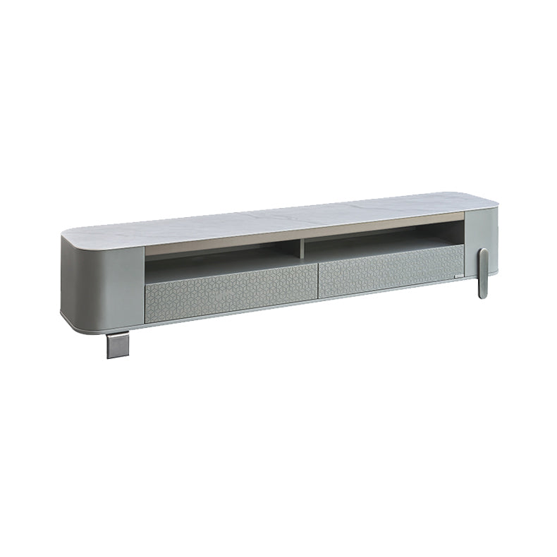 27" Wide Contemporary 4 Legs Slate White Rectangular Coffee Table