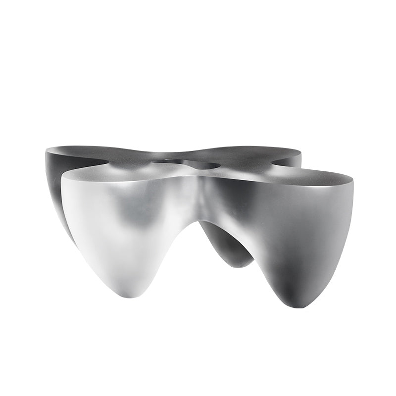 3 Legs Clear Contemporary Acrylic Single Coffee Cocktail Table