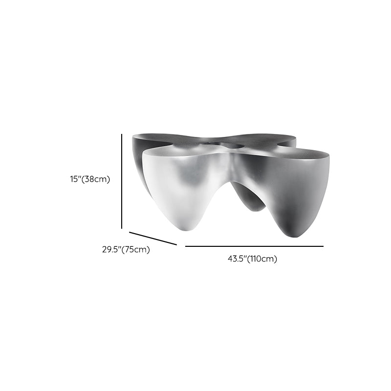 3 Legs Clear Contemporary Acrylic Single Coffee Cocktail Table