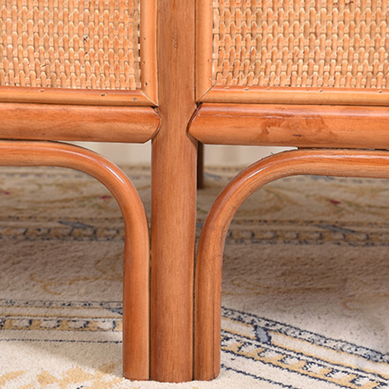 33" H Rattan Accent Chaise Lounge Chair/TV Chair with Pillow