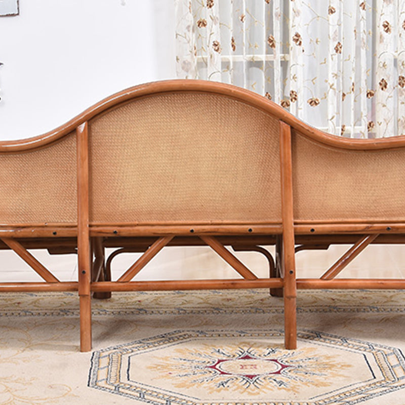 33" H Rattan Accent Chaise Lounge Chair/TV Chair with Pillow