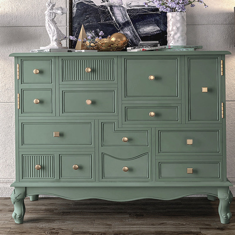 Traditional Style Storage Chest Solid Wood Dresser , 15.6 Inch Width