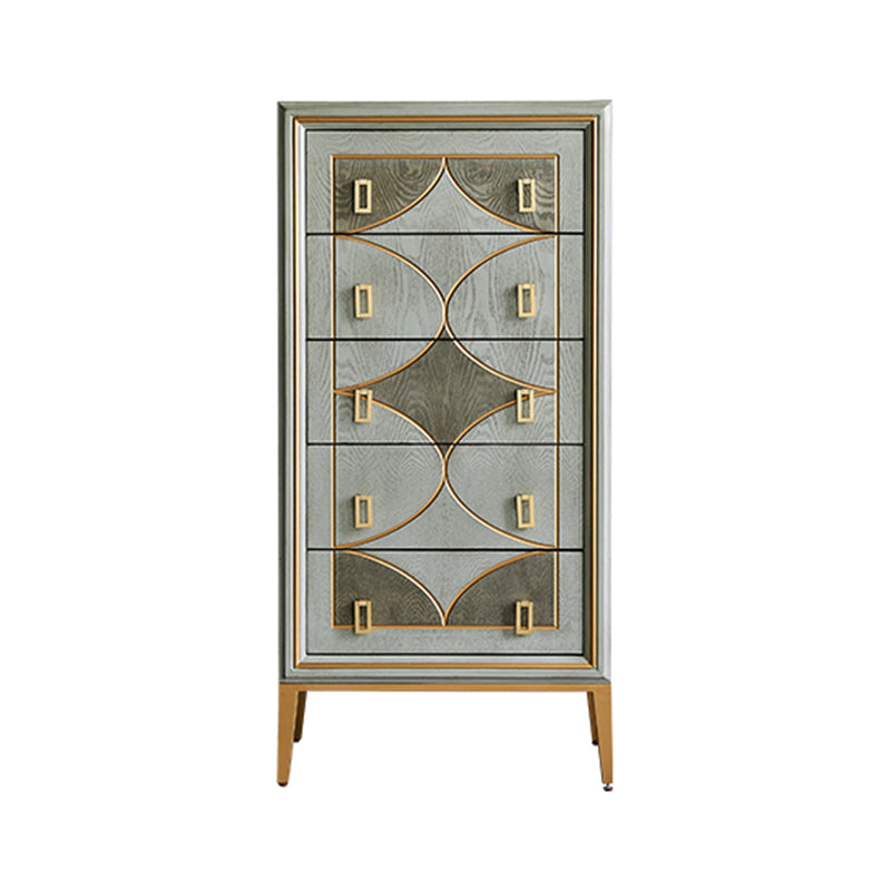 Glam Style Storage Wood Chest with Soft-Close Drawers for Home