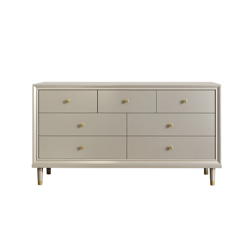 Glam Champagne Color Storage Chest with Soft-Close Drawers for Home