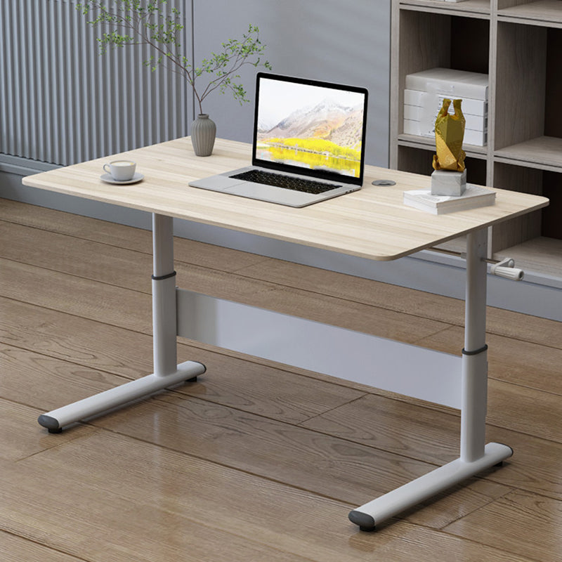 Adjustable Height Modern Computer Desk Steel Base Writing Desk