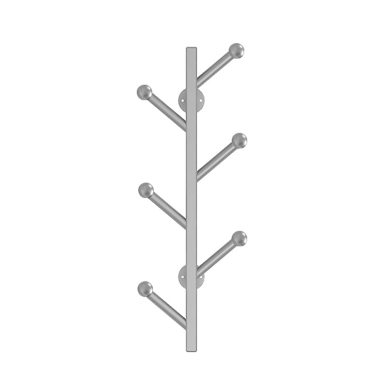 Modern Metal Coat Rack Wall Mounted 3.94" W Coat Hanger with Hooks