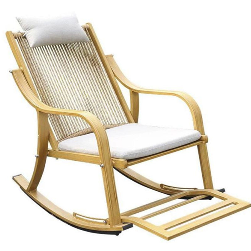 Modern Style Wood Rocking Chair Single Home Lounge Lazy Sofa Chair