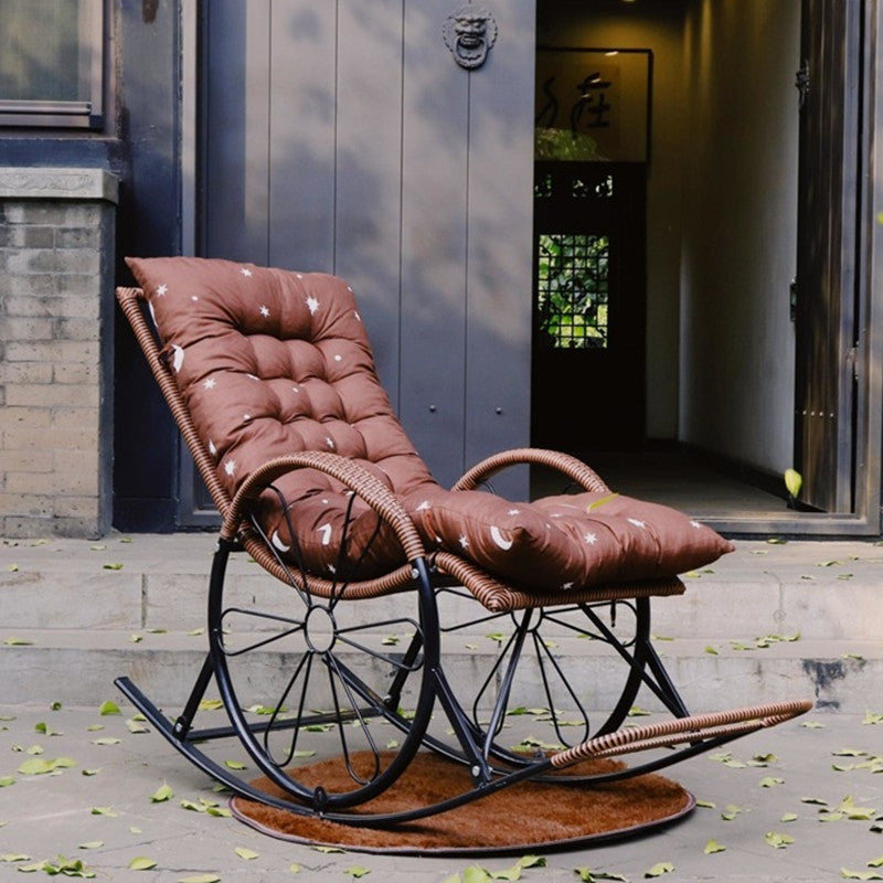 Mid Century Modern Style Rocking Chair Single Indoor Rocking Chair with Cushion
