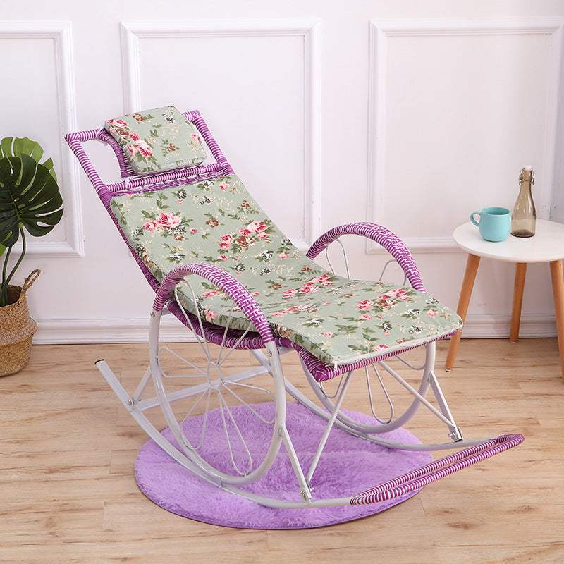 Mid Century Modern Style Rocking Chair Single Indoor Rocking Chair with Cushion