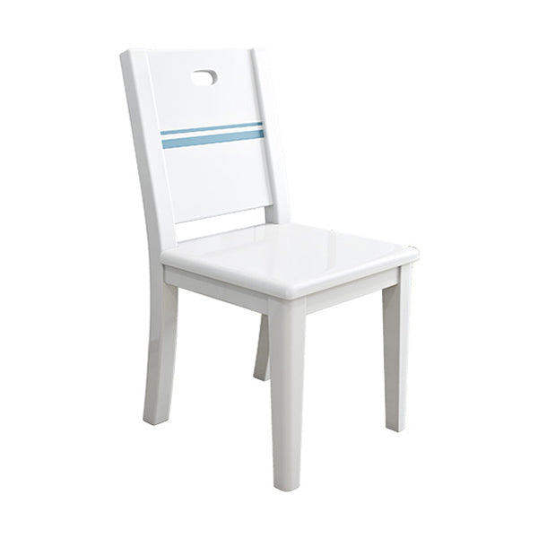 1/5/7 Piece Dining Room Table and Chair Set with Solid Wood and in White