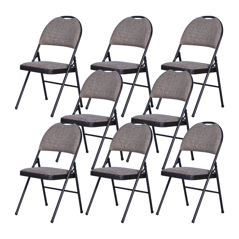 Modern Style Open Back Metal Folding Armless Dining Chairs(Set of 1/4/8)