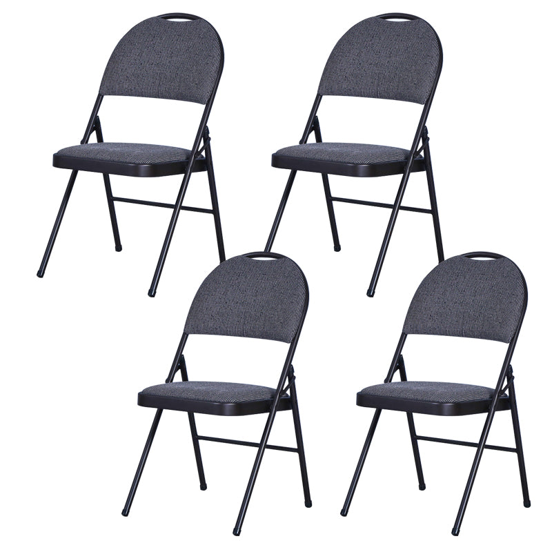 Modern Style Open Back Metal Folding Armless Dining Chairs(Set of 1/4/8)