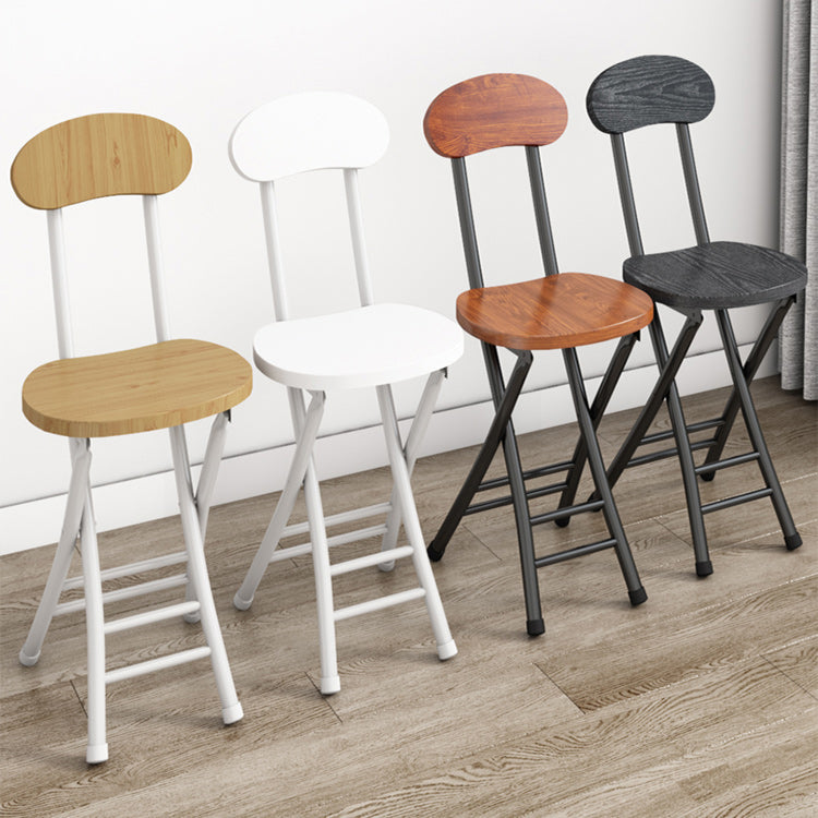 Modern Metal Open Back Folding Armless Dining Chairs(Set of 4/8)