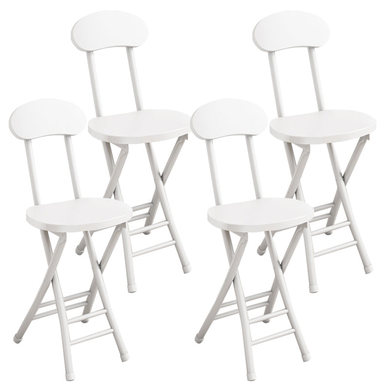 Modern Metal Open Back Folding Armless Dining Chairs(Set of 4/8)