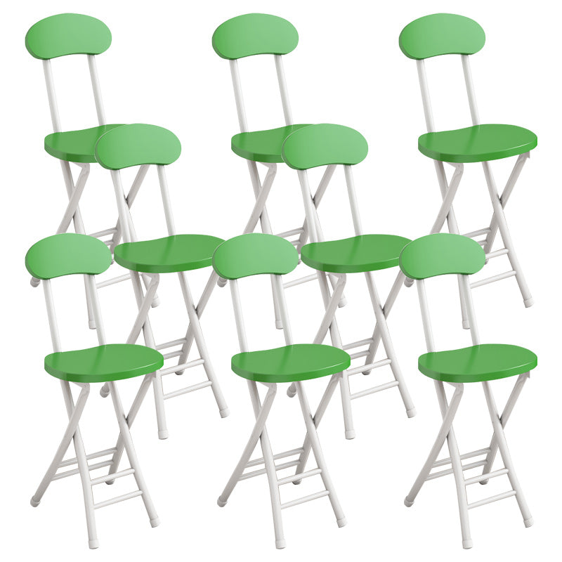 Modern Metal Open Back Folding Armless Dining Chairs(Set of 4/8)