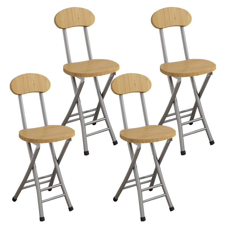 Modern Metal Open Back Folding Armless Dining Chairs(Set of 4/8)