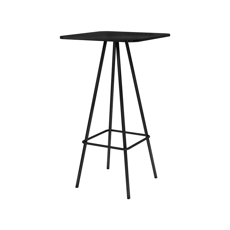 Contemporary Style 1/2/3/4 Pieces Meta Square Bar Table Set for Indoor