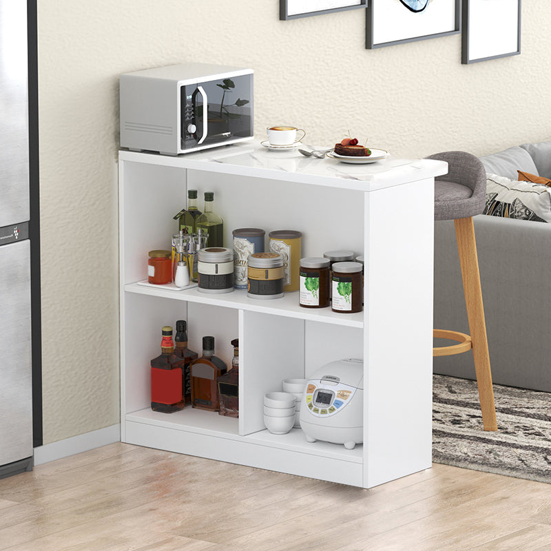 Contemporary Style Rectangle Wood Bar Wine Table for Dining Room
