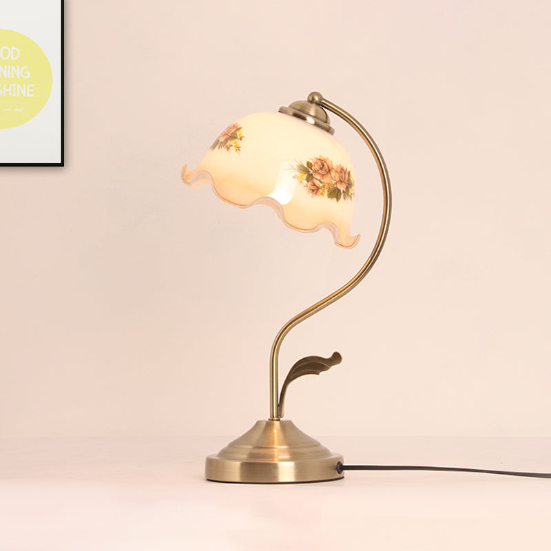 Lampe de chevet en laiton en laiton de la lampe de chevet coréen 1