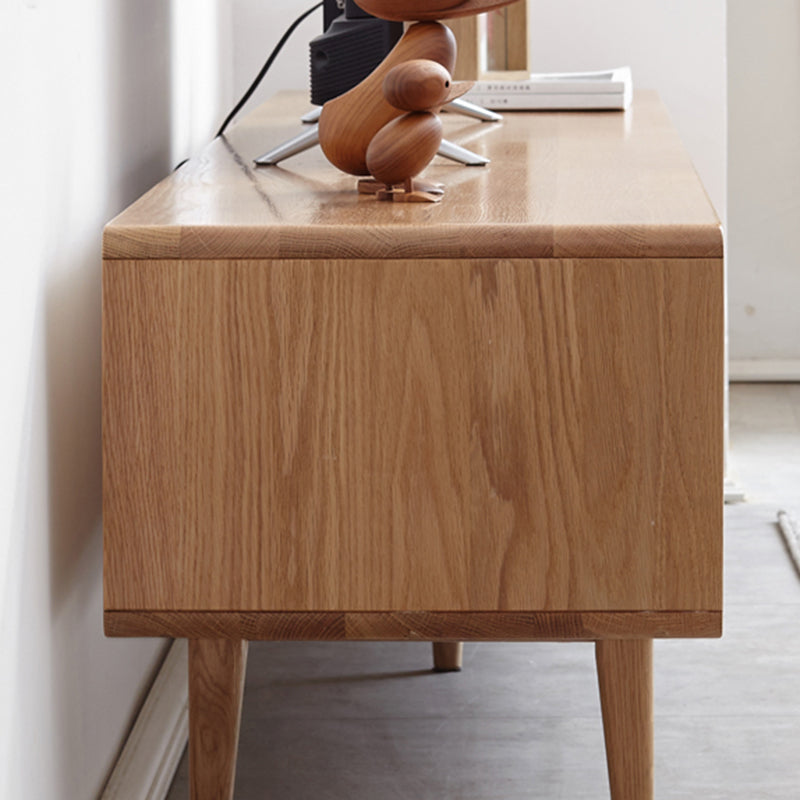 Mid Century Modern TV Stand Console with Wooden Legs for Living Room