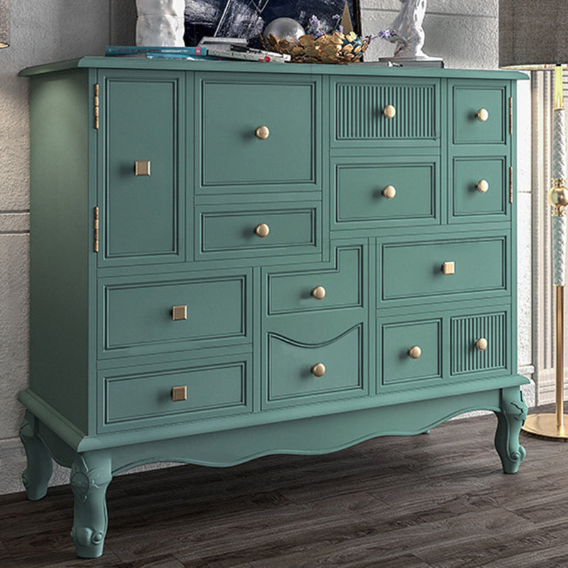 Classic Glam Storage Chest Dresser Horizontal Chest with Drawers