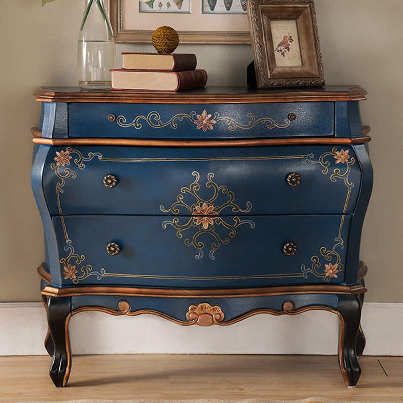 Solid Wood Dresser Traditional Storage Chest Dresser with 3/2 Drawers