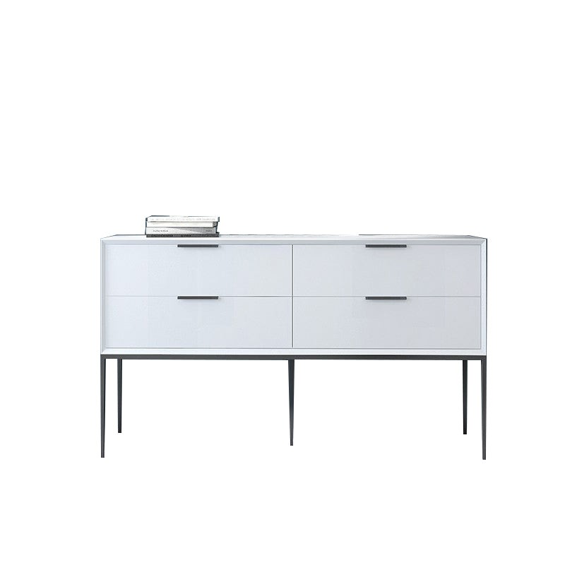 Modern Horizontal Storage Chest with 4 Soft-Close Drawers for Home