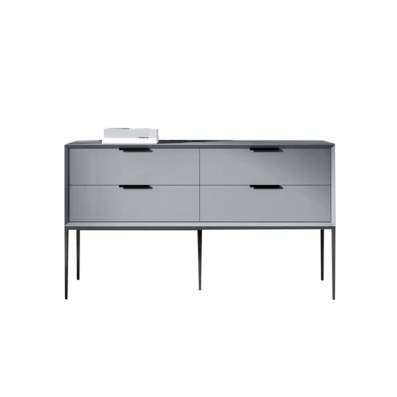 Modern Horizontal Storage Chest with 4 Soft-Close Drawers for Home