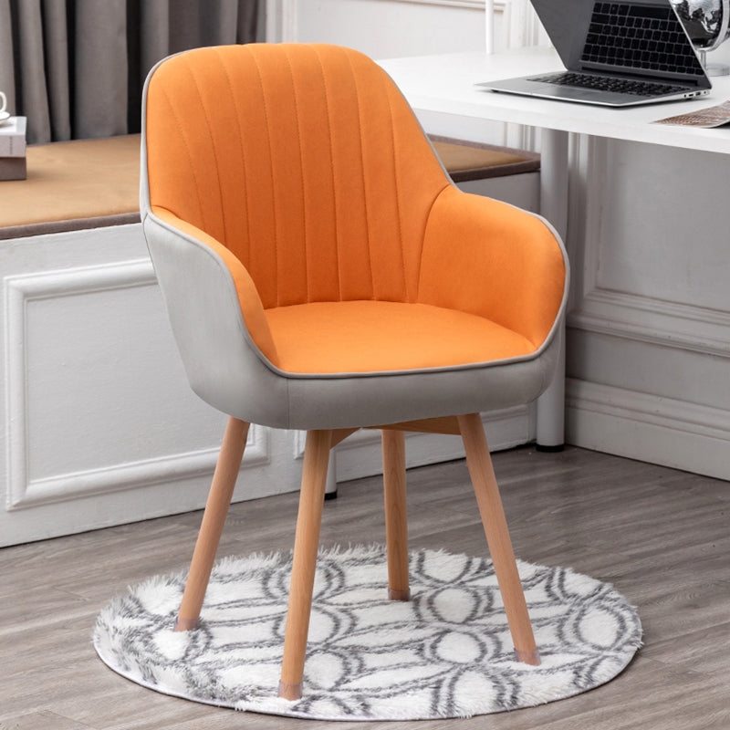 Contemporary Ergonomic Office Chair No Arm Desk Chair for Office