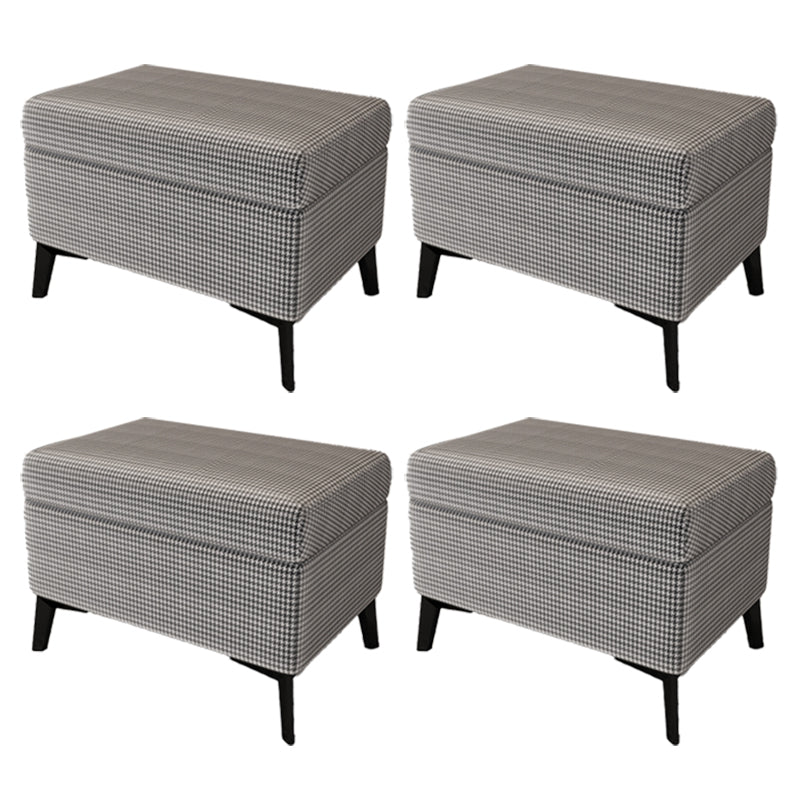 Rectangle Storage Ottomans Contemporary Leather Storage Ottomans with Legs