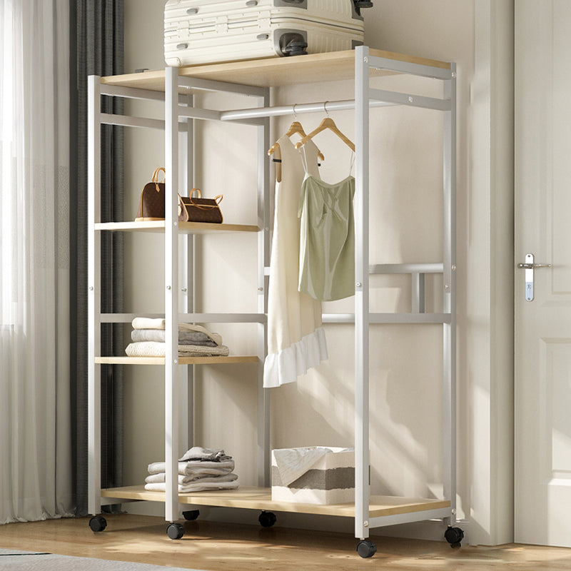 Contemporary Freestanding Wardrobe Closet Home Metal Wardrobe
