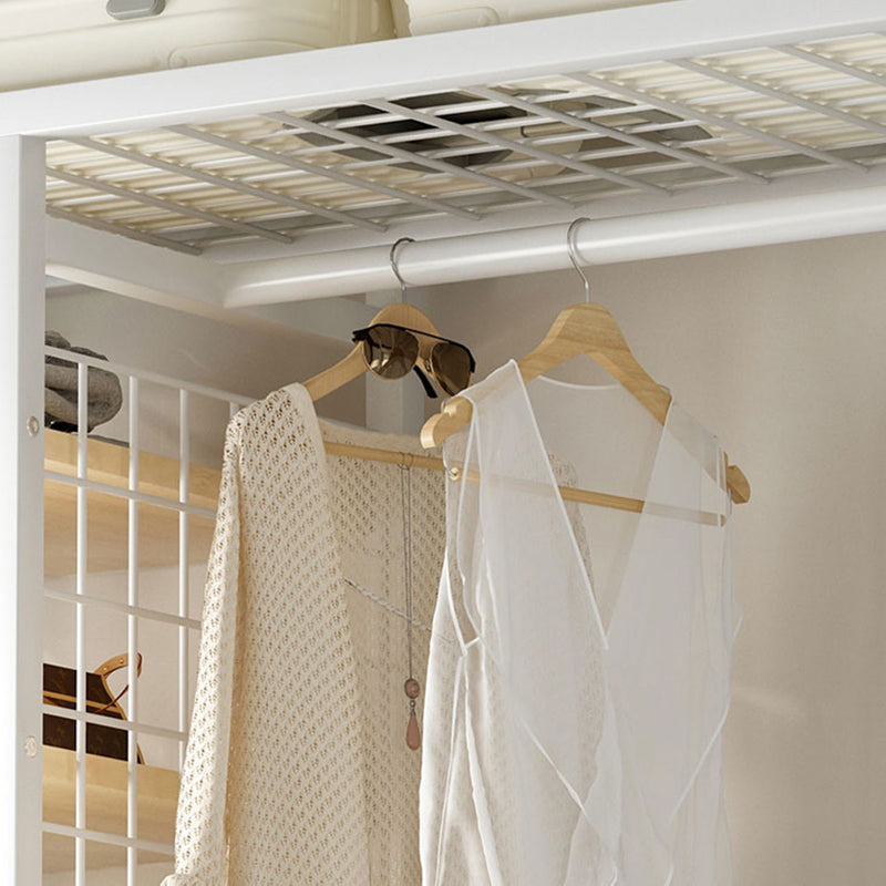 Contemporary Freestanding Wardrobe Closet Home Metal Wardrobe