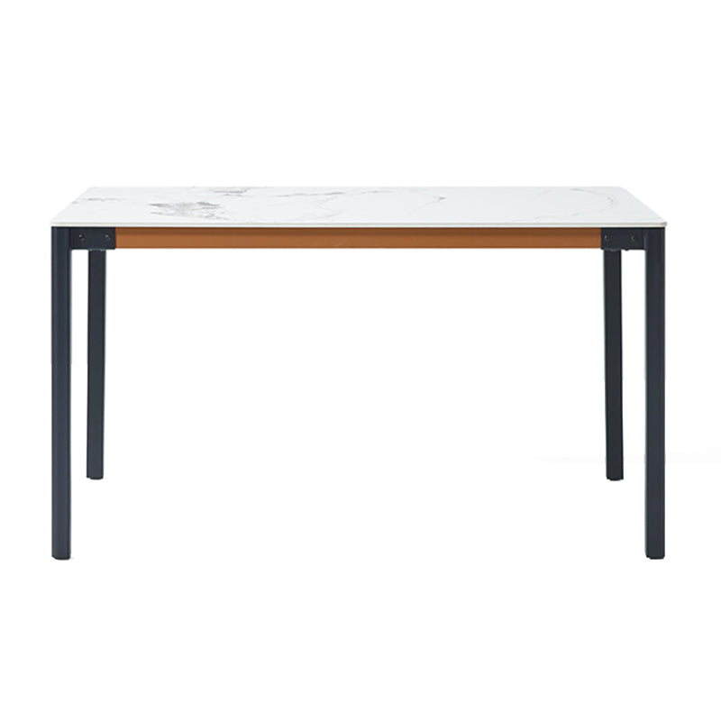 Contemporary Style 1/5/7 Piece Rectangle Stone Dining Bench Set for Home