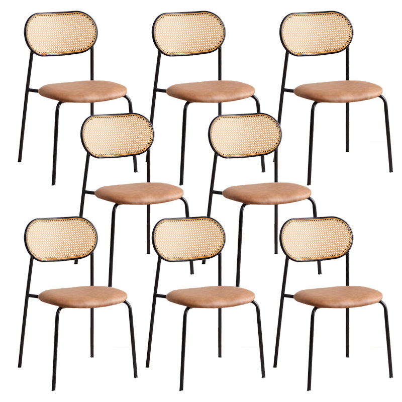 Modern & Contemporary Open Back Stackable Dining Chairs(Set of 4/8)