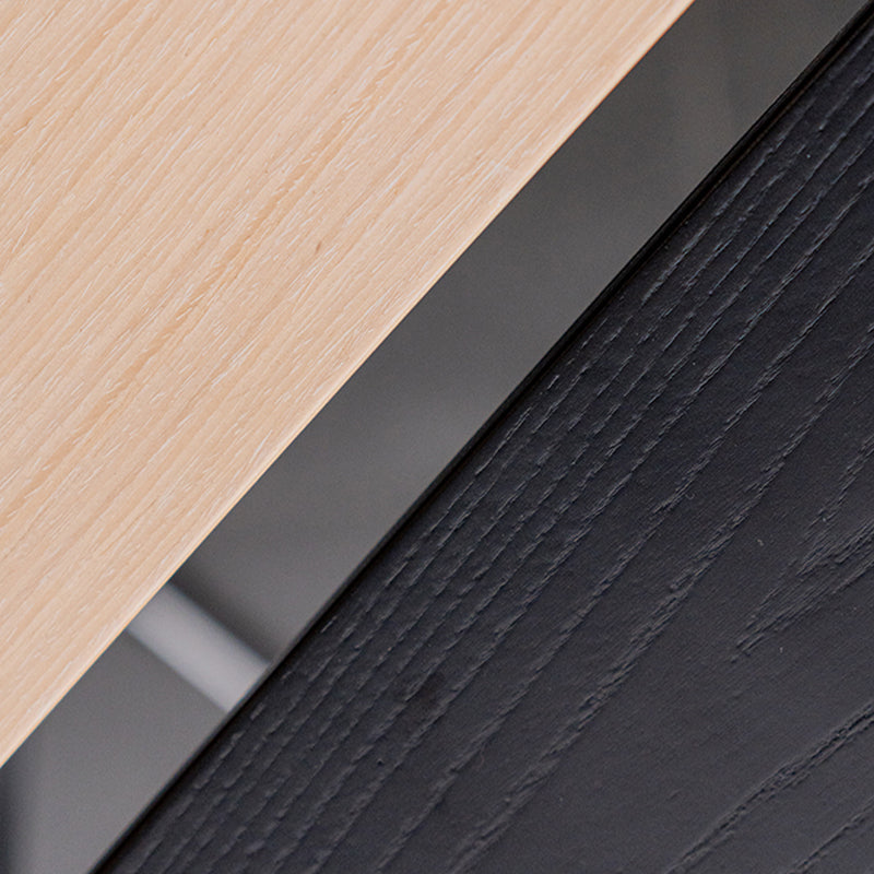 Contemporary Wood and Metal Backless Counter Height Stools for Living Room