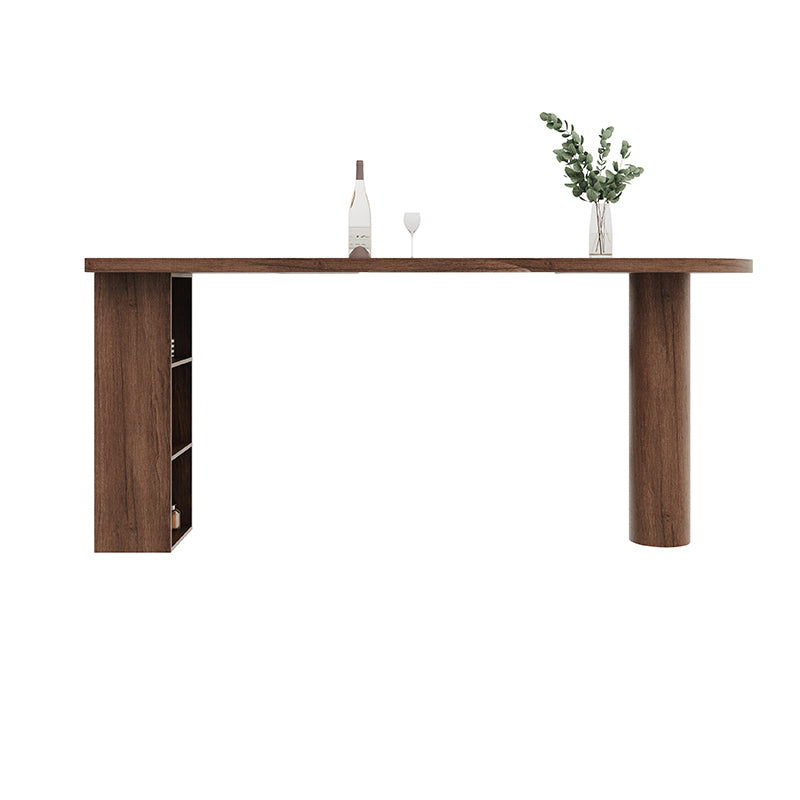 Modern Solid Wood Bar Table Set 1/4 Pieces for Kitchen Dining Room