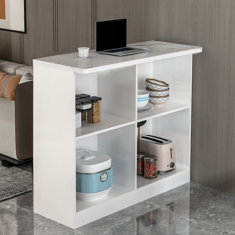 Modem & Contemporary Wood Rectangle Bar Wine Table for Dining Room