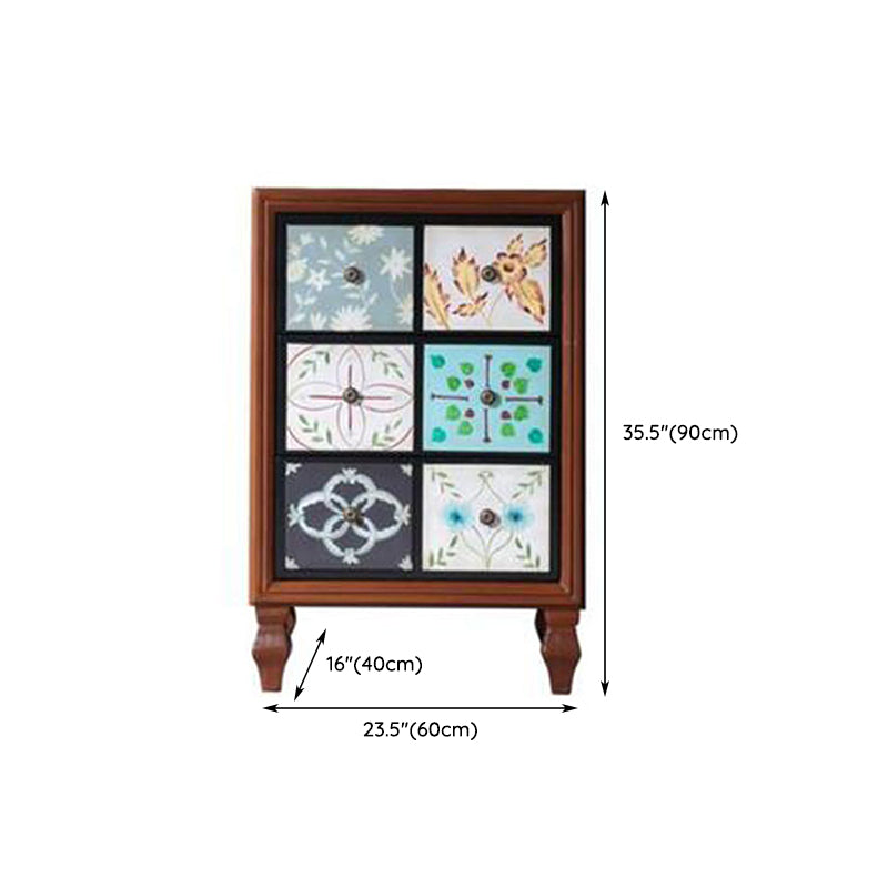 Solid Wood Dresser Traditional Storage Chest Dresser with 3/4/5/6/7 Drawers