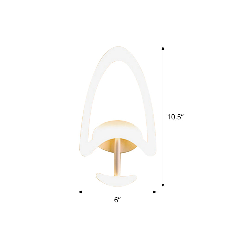 Minimalist Tree Shaped Acrylic Wall Lamp LED Sconce Light Fixture in Warm/White Light for Bedroom