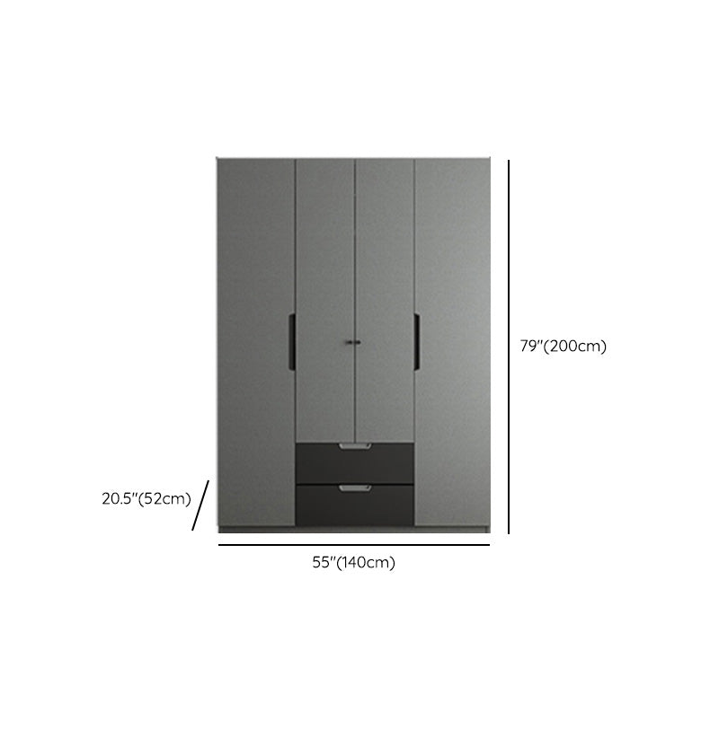 Contemporary Style Wardrobe Armoire Wood Armoire with Door for Bedroom