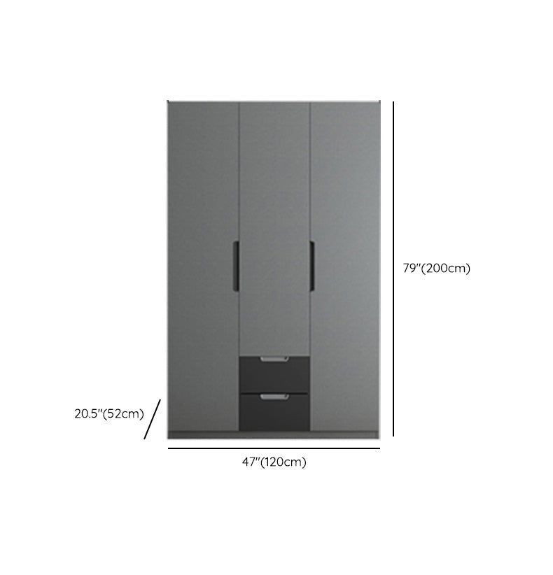 Contemporary Style Wardrobe Armoire Wood Armoire with Door for Bedroom