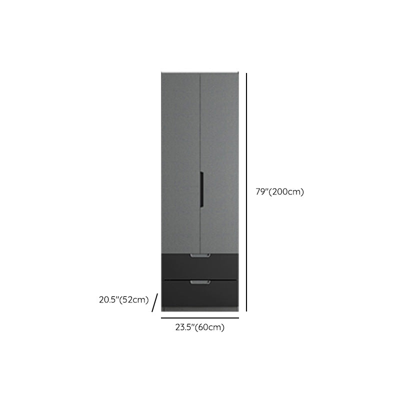 Contemporary Style Wardrobe Armoire Wood Armoire with Door for Bedroom