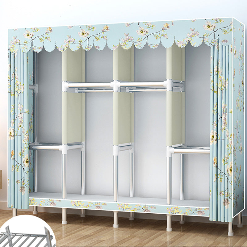Contemporary Style Wardrobe Armoire Bedroom Armoire with Leg and Shelves