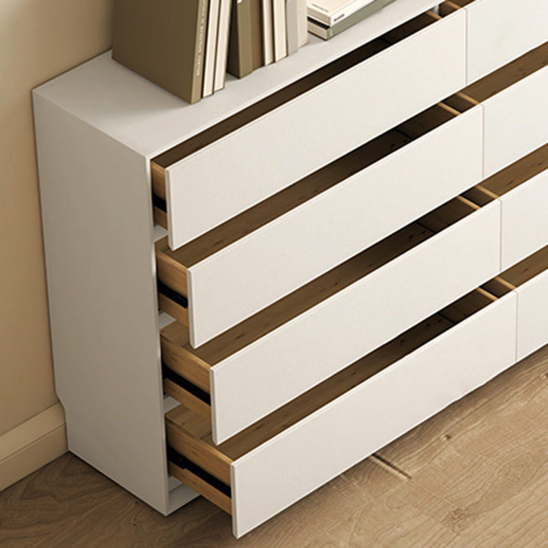 Contemporary Pine Horizontal Storage Chest with Soft-Close Drawers for Home